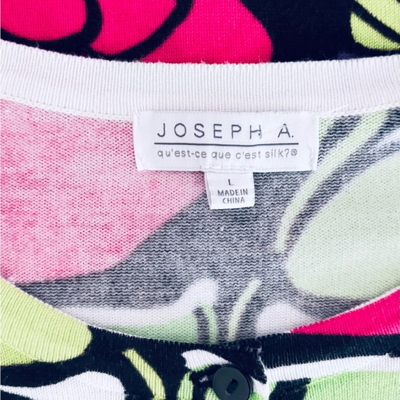 Joseph Multicolor Floral Cardigan Size L - Picture 5 of 9